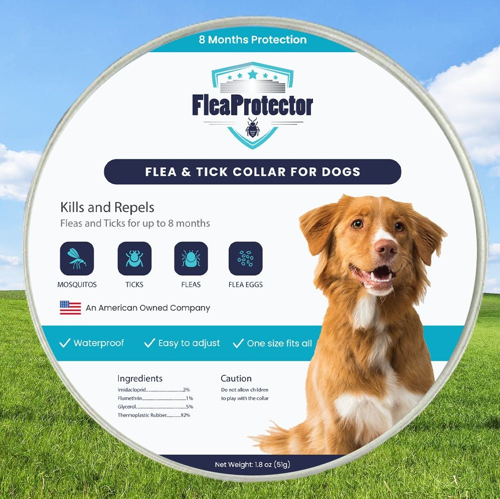 FleaProtector Anti Flea Tick Mosquito Collar 8 Month Protection